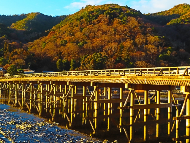 朝の渡月橋