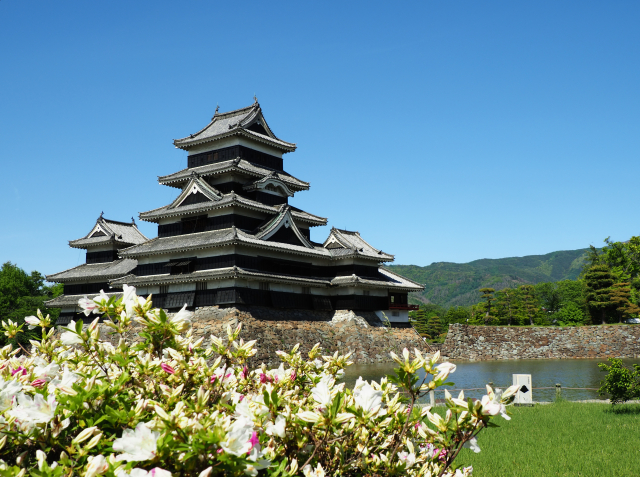 初夏の松本城