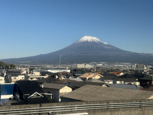 新幹線からの富士山