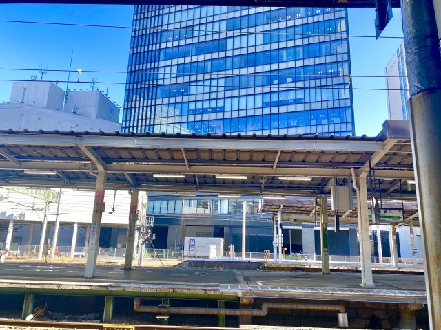 東北本線仙台駅のホーム