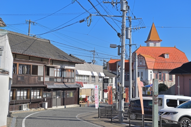 嬉野温泉の街並み