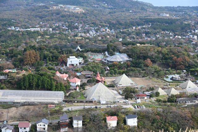 伊豆シャボテン動物公園全景俯瞰