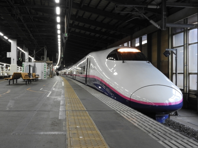 新潟駅に停車する上越新幹線とき