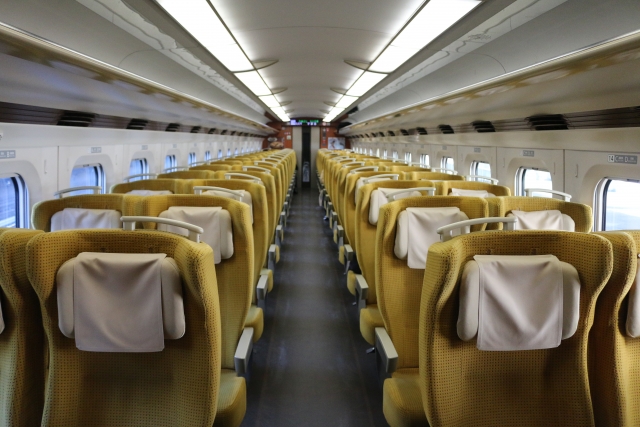 新幹線こまちの車内