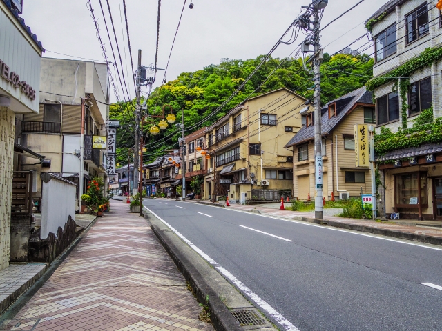 湯河原温泉の温泉街