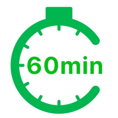 60分の待ち時間